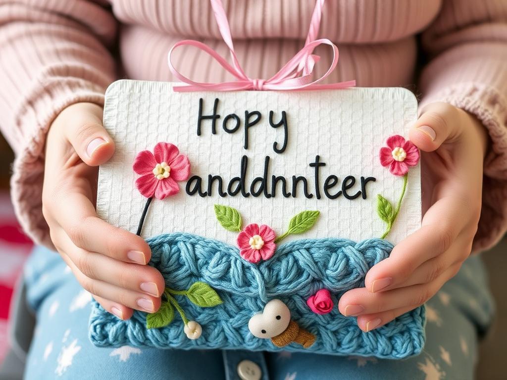 A handmade gift for grandmotherфото